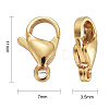 304 Stainless Steel Lobster Claw Clasps X-STAS-H352-01D-G-4