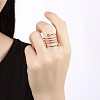 Trendy Brass Cubic Zirconia Finger Rings RJEW-BB18905-6-7