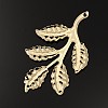 Iron Leafy Branch Filigree Big Pendants IFIN-P003-06-2