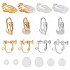 12Pcs 6 Style Brass Clip-on Earring Findings DIY-SC0021-28-1