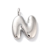 Rack Plating Brass Balloon Letter Pendants X-KK-C050-01P-N-1