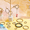 16Pcs 8 Styles Alloy Spring Gate Rings FIND-PH0007-80P-4