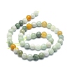 Natural Myanmar Jade Beads Strands G-E576-08A-2