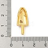 Rack Plating Brass Micro Pave Cubic Zirconia Pendants KK-P277-08G-4