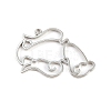 Zinc Alloy Open Back Bezel Pendants PALLOY-D580-05P-D-1