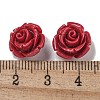 Synthetic Coral Dyed Carved Beads SHEL-I001-05D-4