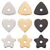 72Pcs 9 Style 304 Stainless Steel Beads STAS-SC0007-69-1