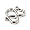 Non-Tarnish 304 Stainless Steel Clasps STAS-C056-14P-2