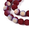 Frosted Opaque Glass Beads Strands LS-GLAA-T032-P8mm-MBB05-3