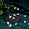 12Pcs Brass Stud Earring Findings KK-ME0002-63-3