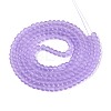 Baking Paint Transparent Glass Bead Strands GLAA-S031-4mm-25-2