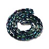 Electroplate Glass Beads Strands EGLA-F150-FP02-2