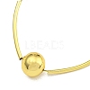 Rack Plating Brass & ABS Plastic Pearl Beads Round Link Chain Necklaces for Women NJEW-C059-08G-2