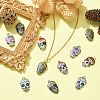 Alloy Enamel Pendants ENAM-CJ0001-37-6