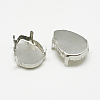 Non-Tarnish 201 Stainless Steel Sew on Prong Settings STAS-T032-02-18x25mm-2