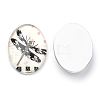 Flatback Glass Cabochons X-GGLA-S034-25x18-007-2