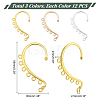 36Pcs 3 Colors Alloy Ear Cuff Findings FIND-PH0004-42-4