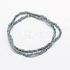 Electroplate Glass Beads Strands EGLA-J144-HP-C07-2