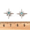 Rhinestone Star Clip-on Earrings EJEW-B116-01P-04-5