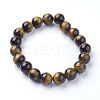 Natural Tiger Eye Beads Strands X-G-C076-10mm-1B-2