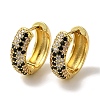 Rack Plating Brass Micro Pave Cubic Zirconia Hoop Earrings EJEW-B062-30G-01-1