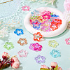 60Pcs 12 Styles Transparent Acrlyic Pendants MACR-TA0002-48-6