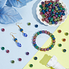 200Pcs Spray Painted Acrylic European Beads SACR-PA0001-13-4