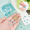 SUNNYCLUE 100Pcs 5 Style Synthetic Turquoise Cabochons G-SC0002-26-3