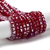 Electroplate Glass Beads Strands LS-EGLA-R030-4x4mm-04-5