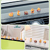 18Pcs 6 Styles Resin Chick & Stump with Mushroom Ornaments DJEW-TA0001-41-9