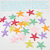 30Pcs 6 Colors Opaque Resin Cabochons AJEW-GF0013-81-6