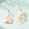 Natural Capiz Shell Cluster Earrings EJEW-JE04472-2