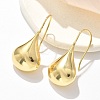 Teardrop Brass Dangle Earrings EJEW-B132-07G-3