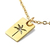 304 Stainless Steel Pendant Necklaces NJEW-B078-02G-1
