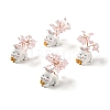 Natural Rose Quartz Tree Display Decorations DJEW-E007-01RC-04-1