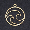 201 Stainless Steel Laser Cut Pendants STAS-S105-T966-2-1