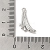 Brass Micro Pave Cubic Zirconia Pendants KK-D091-02P-3