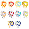 10Pcs 10 Colors 304 Stainless Steel Snap on Bails STAS-UN0039-73-1