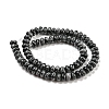 Synthetic Snowflake Obsidian Beads Strands G-D077-E01-03-3