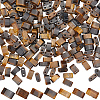 2 Strands Natural Tiger Eye Beads Strands G-PA0001-70-1