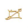 Zinc Alloy Open Back Bezel Pendants X-PALLOY-D580-05G-F-2