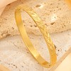 304 Stainless Steel Embossed Heart Hinged Cuff Bangles for Women WG2D3B0-01-1