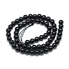 Natural Black Tourmaline Beads Strands X-G-S150-30-6mm-2