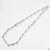 Alloy Barb Wire Necklaces NJEW-R254-01B-P-1