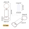 Sublimation Blanks Keychains Zinc Alloy Bottle Opener Blank Key Rings KEYC-PH0001-39P-4