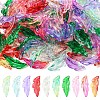 140Pcs 7 Colors Transparent Acrylic Pendants OACR-YW0003-50-1