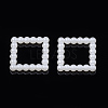 ABS Plastic Imitation Pearl Linking Rings OACR-S020-07-1