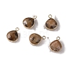 Synthetic Goldstone Faceted Pendants PW-WG413D9-11-1