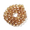 Electroplate Transparent Glass Beads Strands LS-EGLA-A035-T10mm-A17-2