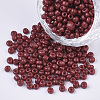 Baking Paint Glass Seed Beads SEED-US0003-4mm-K14-1
